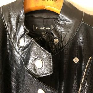 Bebe leather crock Embossed jacket🤩